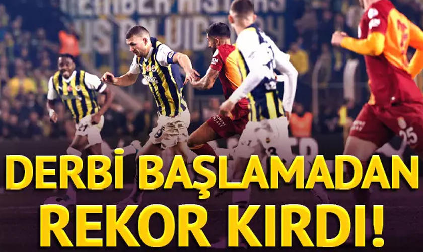 Fenerbahçe-Galatasaray Maçı Daha Başlamadan Rekor Kırdı! Tam Tamına 4 Saniye Sürdü...