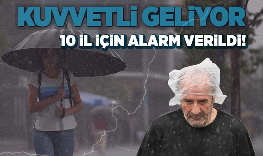 Meteoroloji’den 10 İl İçin Sarı Kodlu Uyarı: Dikkatli Olun