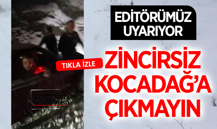 Samsun'da Kar Keyfi Zorlu Anlara Sahne Oldu: Kocadağ'da Vatandaşların Karla İmtihanı