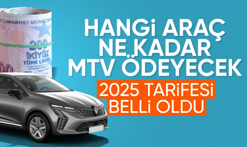 2025 Yılı MTV Oranları ve Ödeme Takvimi Belli Oldu