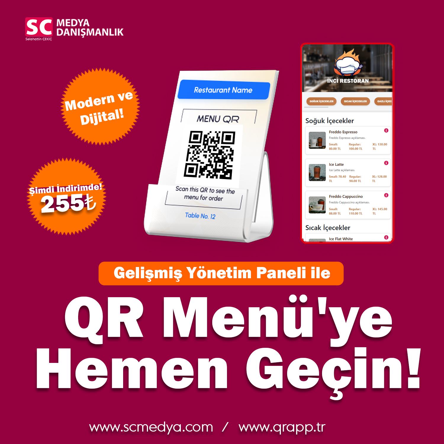 En İyi Restoran QR Menü Sistemi 