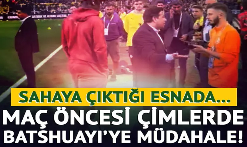 SON DAKİKA: Dev derbi öncesi çimlerde Michy Batshuayi'ye müdahale!