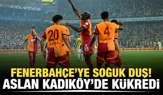 Galatasaray'dan derbide tarihi galibiyet! Fenerbahçe'yi 3-1 mağlup ettiler, 25 yıl sonra bir ilki başardılar...