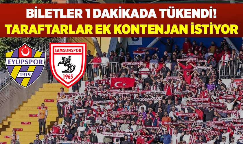 Samsunspor Taraftarından Büyük Destek: Eyüpspor Deplasman Biletleri 1 Dakikada Tükendi!