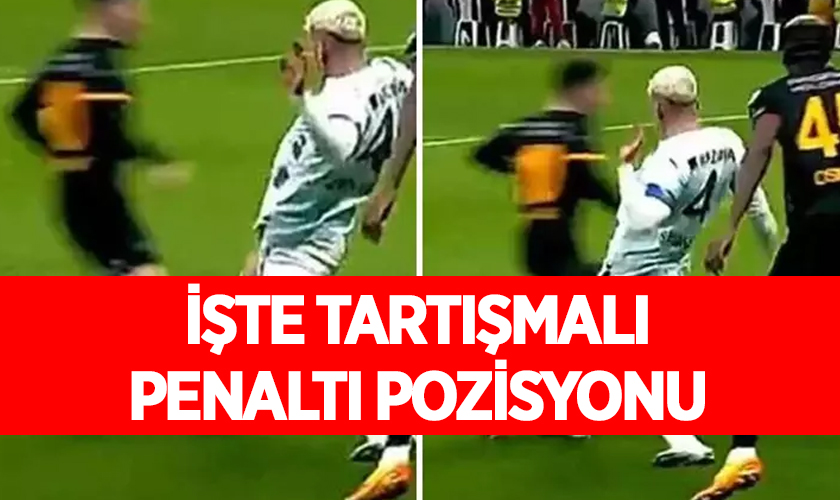 İşte Tartışmalı Penaltı Pozisyonu