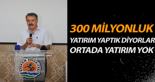 Cemil Deveci: 300 Milyonluk Yatırım Yaptık Diyorlar Ama Ortada Yatırım Yok