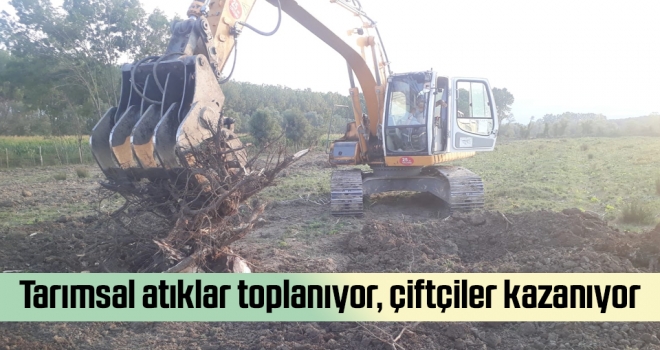 Tarımsal atıklar toplanıyor, çiftçiler kazanıyor haberi