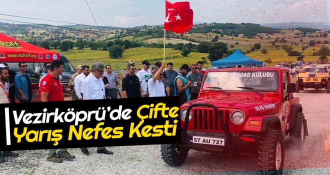 Vezirköprü’de Çifte Yarış Nefes Kesti