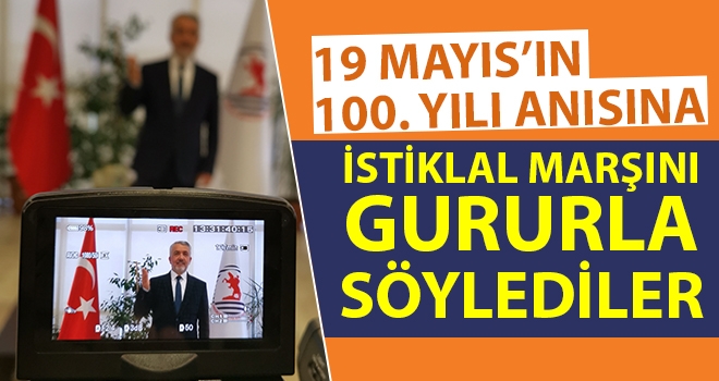 100. Yıl Anısına İstiklal Marşını Gururla Söylediler