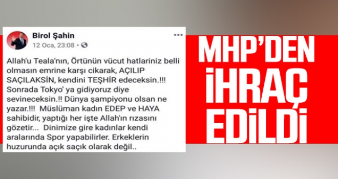 MHP'den ihraç edildi!