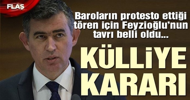 Son Dakika Metin Feyzioğlu’dan ‘Külliye’ kararı