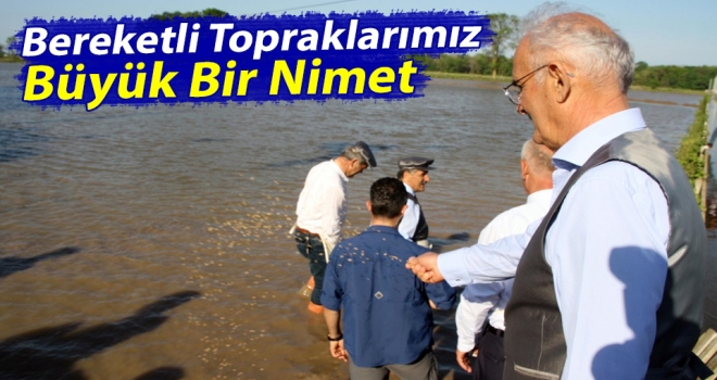 'Bereketli topraklarımız büyük bir nimet'