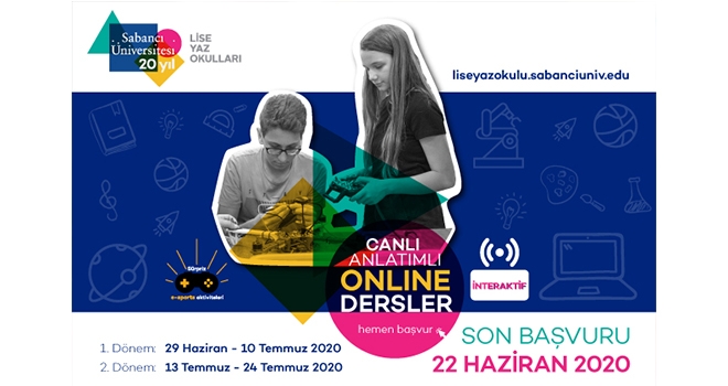 Sabancı Üniversitesi Lise Yaz Okulları Öğrencileriyle Online Eğitimde Buluşacak