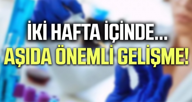 Aşıda Önemli Gelişme: İki Hafta İçinde Onay Verilecek haberi