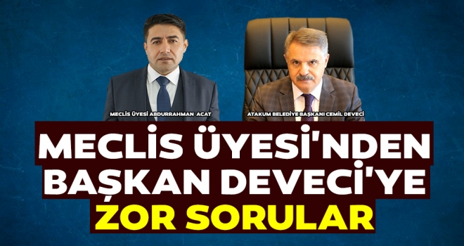 Meclis Üyesi'nden Başkan Deveci'ye Zor Sorular