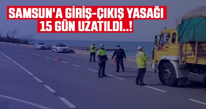 Samsun'a giriş