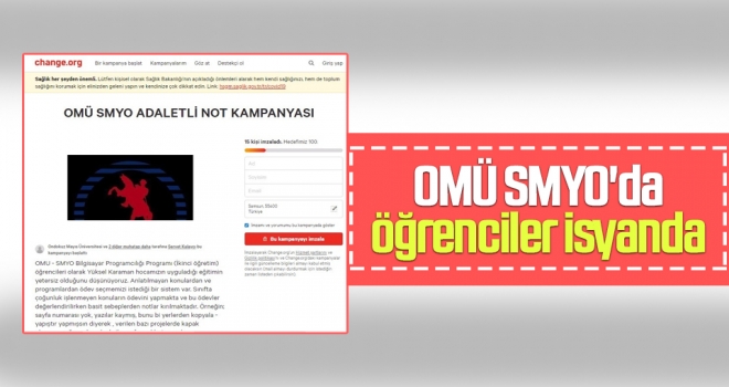 OMÜ SMYO'da Öğrenciler İsyanda