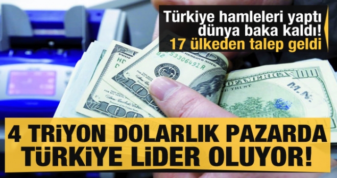 4 trilyon dolarlık piyasada Türkiye lider ülke oluyor