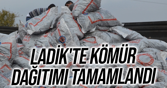 Ladik'te kömür dağıtımı tamamlandı haberi