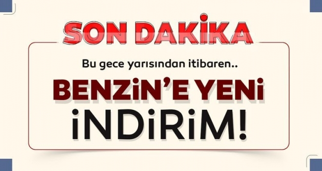 Benzine bir indirim daha..!