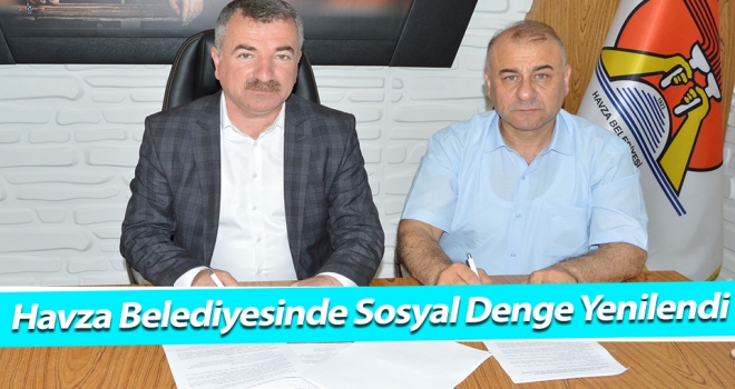 Havza Belediyesinde Sosyal Denge Yenilendi