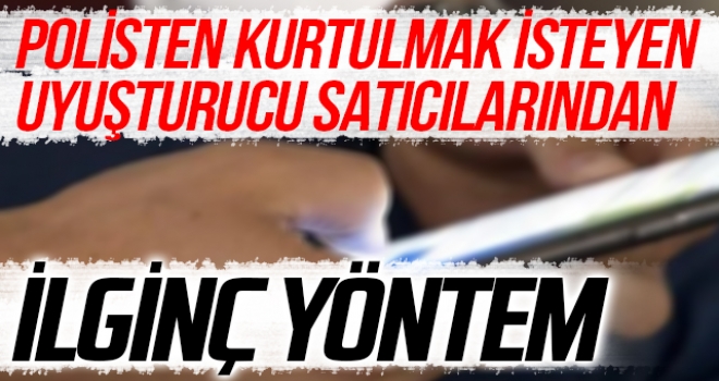 Polisten Kurtulmak İsteyen Uyuşturucu Satıcılarından İlginç Yöntem haberi