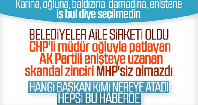 MHP'li Başkan Damadını Müdür Yaptı