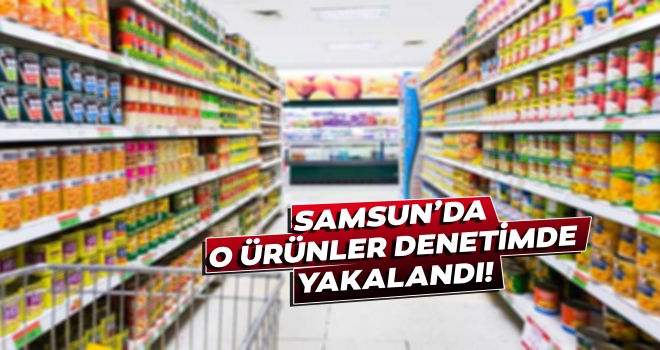 Samsun'da gıda denetiminde 26 olumsuz işlem !