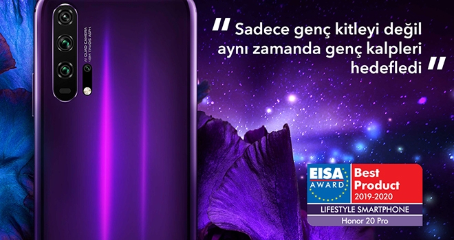 Honor 20 Pro Yılın Lifestyle Akıllı Telefonu Seçildi