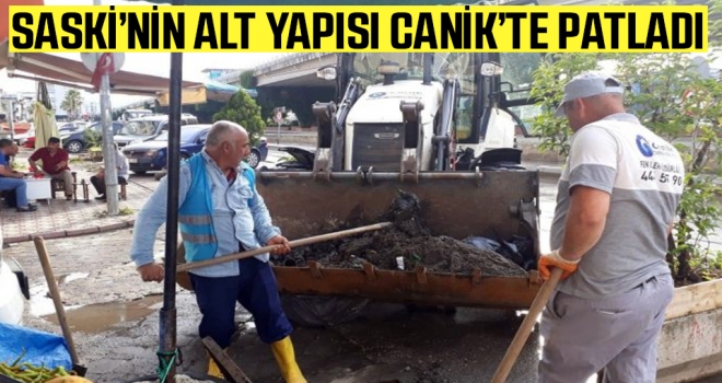 SASKİ'nin Alt Yapısı Canik'te Patladı