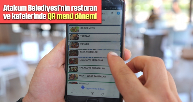 Atakum Belediyesi’nin Restoran ve Kafelerinde QR Menü Dönemi