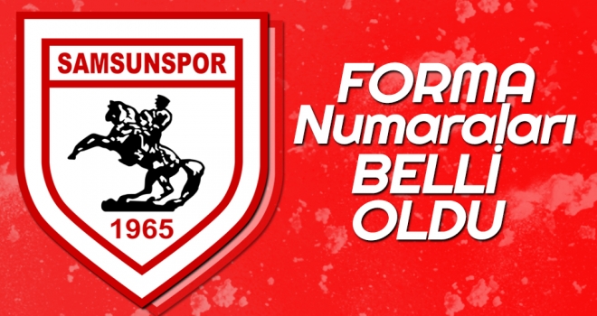 Samsunspor'da Bu Sezon Futbolcuların Giyeceği Forma Numaraları Belli Oldu!