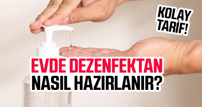 Evde kolayca dezenfektan hazırlayın!