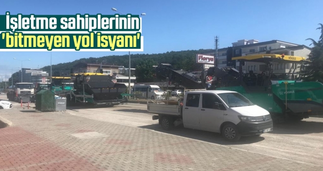 İşletme Sahiplerinin 'Bitmeyen Yol İsyanı' haberi