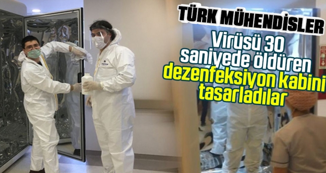 Virüsü 30 Saniyede Öldüren Dezenfeksiyon Kabini Tasarladılar