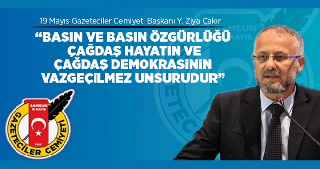 19 Mayıs Gazeteciler Cemiyeti'nden 24 Temmuz Açıklaması