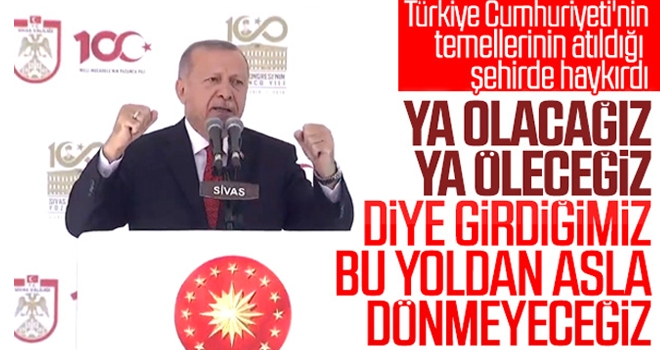 Cumhurbaşkanı Erdoğan Sivas'taki Kutlama Programında Konuştu