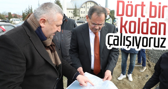 Başkan Demir : Dört bir koldan çalışıyoruz haberi