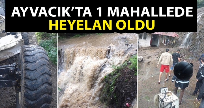 Ayvacık'ta 11 Mahallede Heyelan Oldu