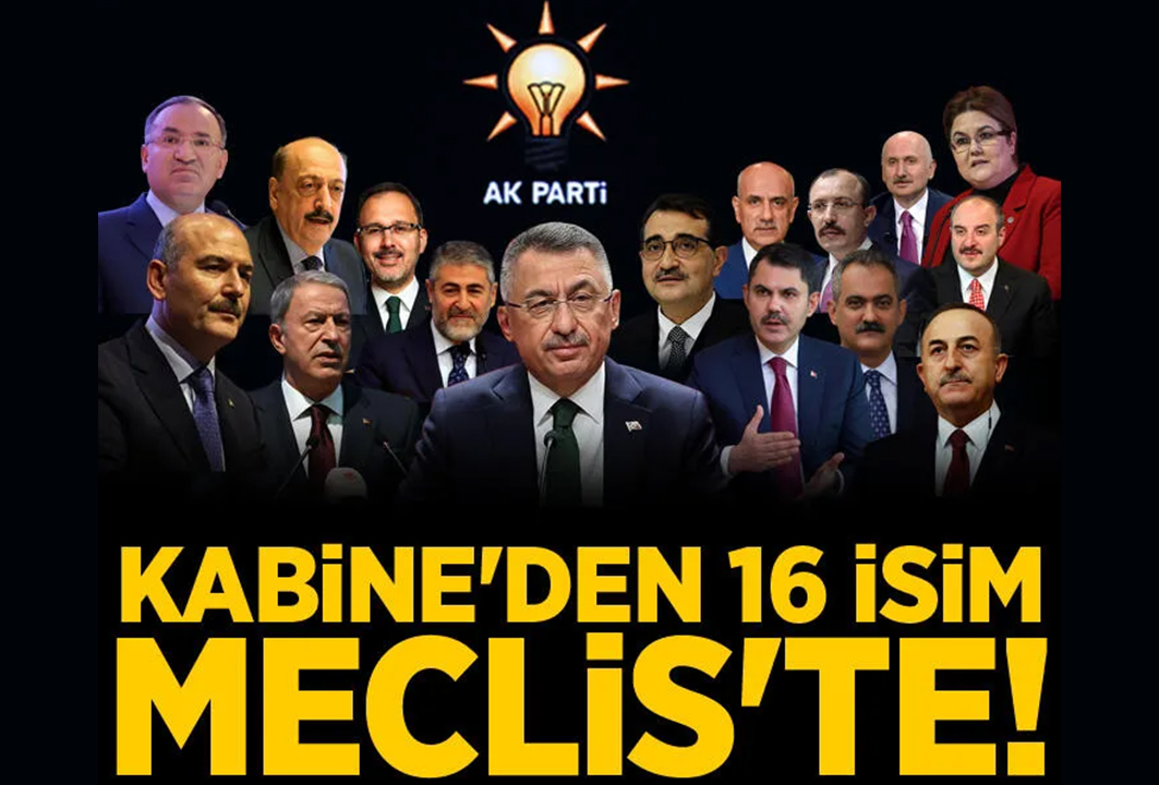 Kabine'nin 16 üyesi AK Parti'den milletvekili seçildi haberi