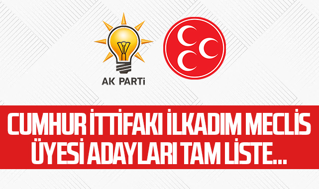 Cumhur İttifakı İlkadım AK Parti ve MHP Meclis Üyesi Adayları Tam Liste... haberi